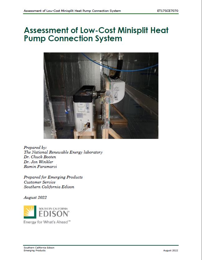 EcoSnapAC LowCost Heat Pump System ETCC